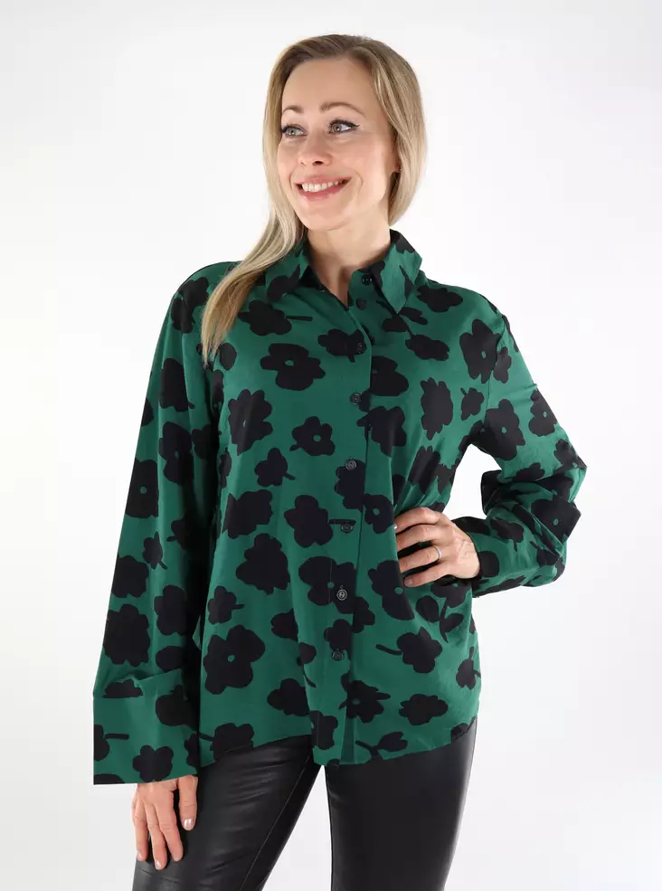 Vero Moda Damenhemd dunkelgrün - Damenblusen und -hemden - 136998 - 1