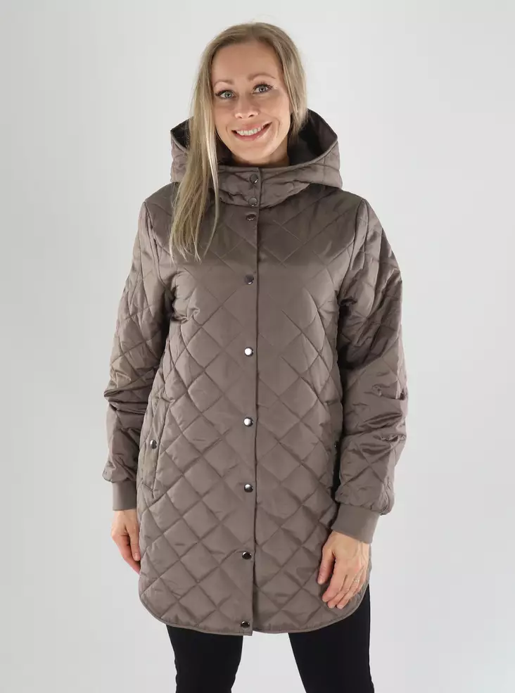 Vila Leichte Kapuzenjacke TATE HOODED JACKET falcon - Damen Leichte steppjacken - 141558 - 1