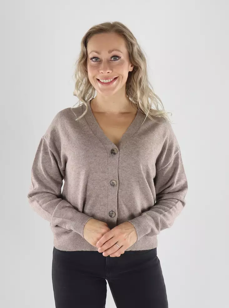 Vila Strickjacke VIRIL V-NECK KNIT CARDIGAN falcon - Damenpullover - 141618 - 1