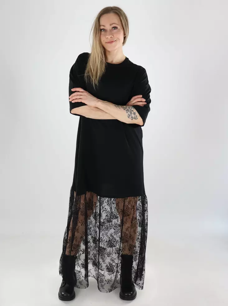 Vila Kleid OVERIZE SPITZENKLEID schwarz - Kleider und Tuniken - 141098 - 1