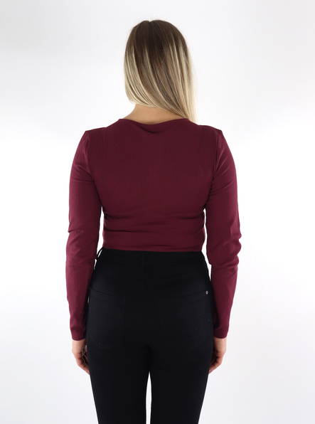 Only Hemd in Kastanienbraun - Damen Langarmshirts - 134679 - 2