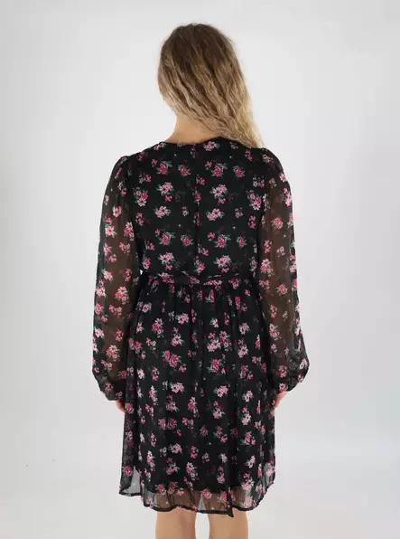 Vila Blumenkleid schwarz/pink blumen - Kleider und Tuniken - 139559 - 2