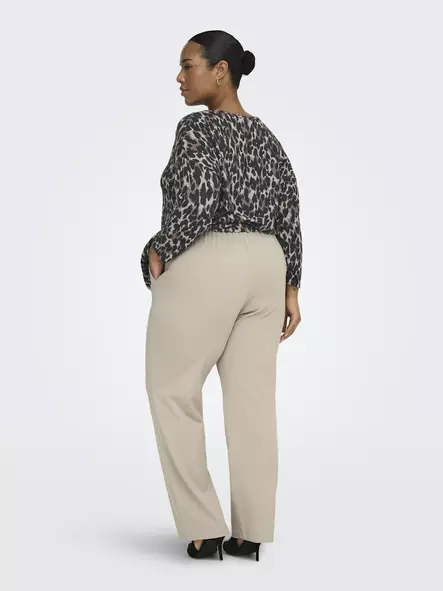 Only Carmakoma Damen Plus-Size-Hose CARGOLDTRASH Straight aus reinem Kaschmir - Damenhosen - 140199 - 2