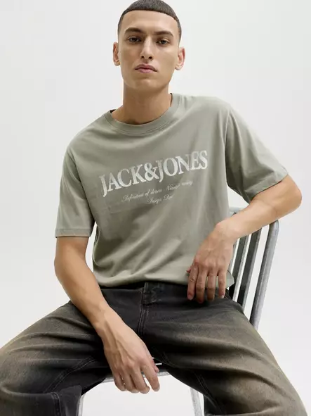 Jack&Jones Herren T-Shirt Daytona Print Tee - Herren T-Shirts - 140289 - 1