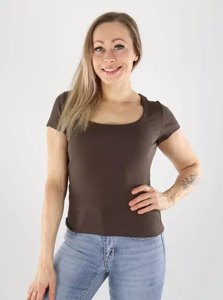 Vero Moda T-Shirt schokoladenbraun - Damen T-Shirts - 140979 - 1