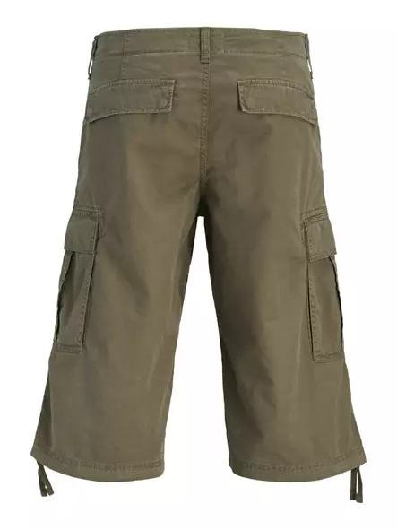 Jack & Jones Herren Cargo-Shorts Karl Frank Cargo Lang Olivennacht - Herren Shorts und Capris - 141019 - 2