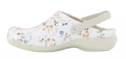 Maschinenwaschbare, genuine Leder Arbeits Schuhe für Pflegeberufe WG2PF1 Madrid Blumen - Damen Arbeitsschuhe - 111709 - 2