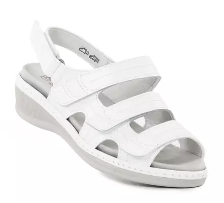 Suave echtes Leder Sandalen Athen 15004T weiß - Damen Sandalen - 138139 - 1