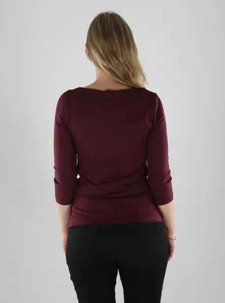 Vero Moda Shirt VMPANDA MODAL Weintasting - Damen Langarmshirts - 133719 - 2