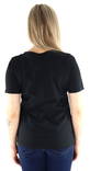 Pieces T-Shirt mit V-Ausschnitt schwarz - Damen T-Shirts - 132879 - 2