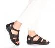 Rieker Damen Sandalen 64865-01 schwarz - Rieker Sandalen - 135549 - 5