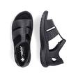 Rieker Damen Sandalen 64865-01 schwarz - Rieker Sandalen - 135549 - 3