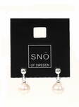 Snö of Sweden Ohrringe Julie kurz s/w - Ohrringe - 136279 - 1