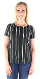 Vero Moda T-Shirt, Schwarz/Weiß - Damen T-Shirts - 123919 - 1