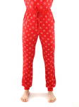 Vero Moda Xmas Neue Damen Schlafhose in Hochrisiko Rot - Damen Nachtwäsche - 134839 - 1