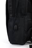 Milano Rucksack mit USB-Anschluss 07A schwarz - Rucksäcke - 135569 - 4