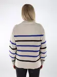 JDY Damen Baumwollpullover Streifen chateau grau/surf - Damenpullover - 136889 - 2