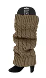 Veniz geflochtene Beinstulpen 81007 braun - Damen Socken - 137019 - 1