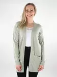 Vila Damen Strickjacke Ril Open oilgrün - Damenpullover - 137259 - 1