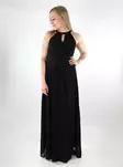Vila Spitze Maxi-Kleid mit Neckholder Schwarz/Elastisch - Kleider und Tuniken - 137689 - 1