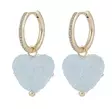 Snö of Sweden Ohrringe Zuckerr Herzen Gold/Hellblau - Ohrringe - 138769 - 1