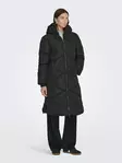 JDY Damen langer Wintermantel gepolstert Schwarz - Damen Winterjacken - 139909 - 1