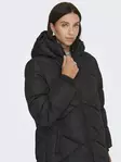 JDY Damen langer Wintermantel gepolstert Schwarz - Damen Winterjacken - 139909 - 4