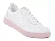 Andrea Conti Damen Sneaker aus echtem Leder 0341050-1909 Weiß/Rosa - Damen Sneaker - 140309 - 1