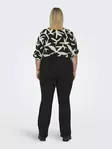 Only Carmakoma Plus-Size Schlagjeans Thunder Mid Push Up Schwarz - Damen Jeans - 137589 - 3