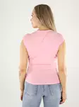 Only Top mit Raffung in Romantischem Rosé - Damen Tops - 140829 - 2