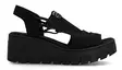 Rieker Damen Keilsandalen 68075-00 schwarz - Rieker Sandalen - 140659 - 1
