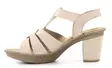 Rieker Damen Sandalen mit hohen Absätzen 665K3-62 beige - Rieker Sandalen - 137949 - 2
