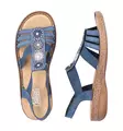 Rieker Damen Sandalen 628G9-16 blau - Rieker Sandalen - 137959 - 3