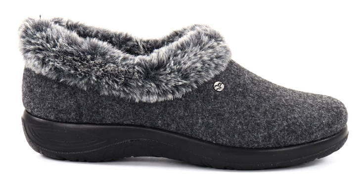 Fly Flot Hausschuhe 572 anthrazit - Damen Hausschuhe - 129619 - 1