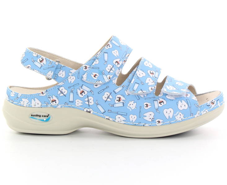 Maschinenwaschbare Sandalen aus Leder für die Pflege von Stillenden, Zähne - Damen Arbeitsschuhe - 126979 - 1