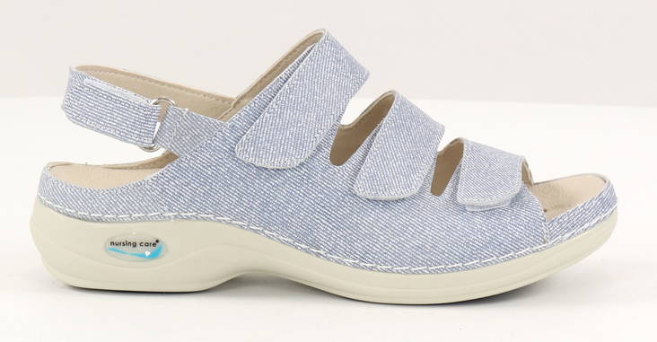 Maschinenwaschbare Pflege-Sandalen aus Leder WG17F5 Jeans - Damen Arbeitsschuhe - 130229 - 1