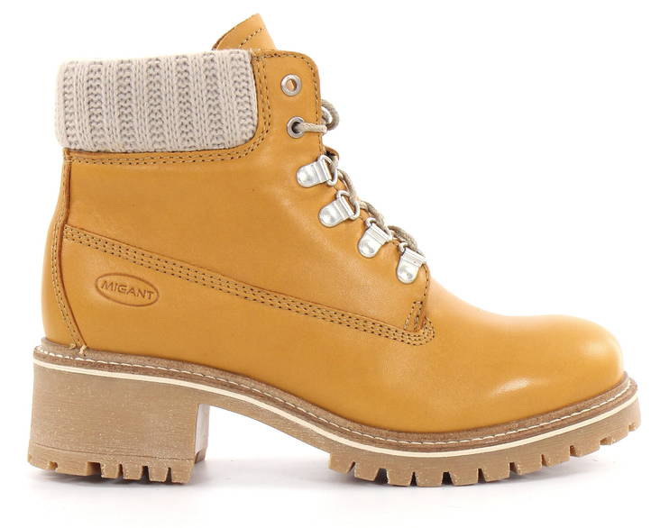 Migant Leder Stiefeletten L920-28, Camel - Damen Stiefeletten - 127329 - 1