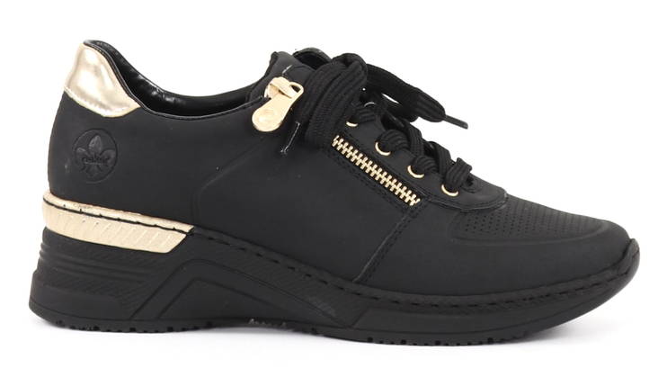 Rieker Wedge Sneaker N4305-00, Schwarz - Rieker Sneakers - 131419 - 1