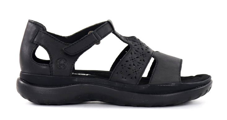 Rieker Damen Sandalen 64865-01 schwarz - Rieker Sandalen - 135549 - 1