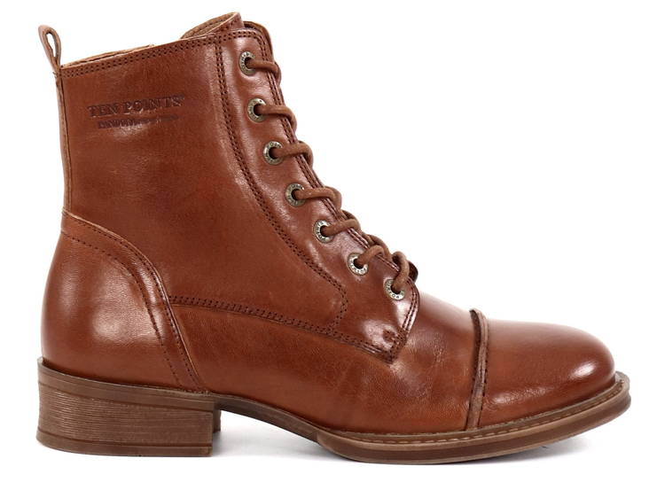 Ten Points Knöchelschuhe 60004 Pandora cognac - Damen Stiefeletten - 128989 - 1