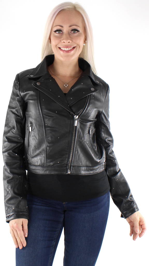 Vila Lederjacke, Schwarz - Damenlederjacken und PU-Jacken - 126849 - 1