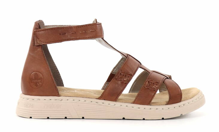Rieker Damen Leder-Sandalen V9160-24 braun - Rieker Sandalen - 136119 - 1