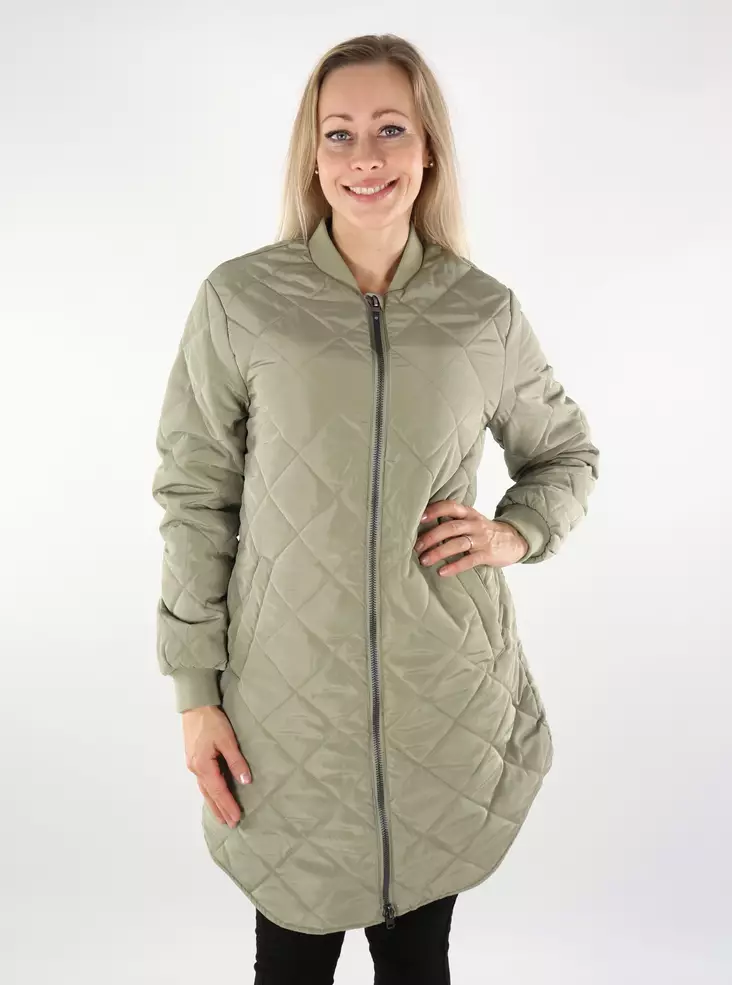 Only Damen leichte gesteppte Jacke Gestepptes Silber-Salbei - Damen Leichte steppjacken - 136989 - 1