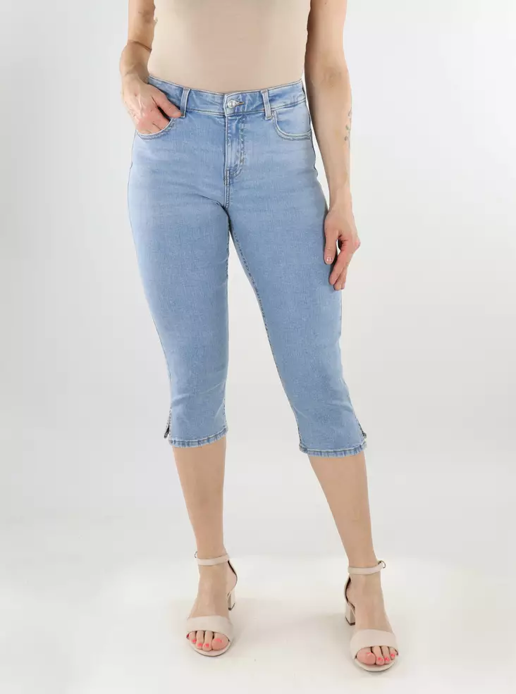 Nur dehnbare Capris Blush MW hellblau - Damen Shorts und Capris - 138489 - 1