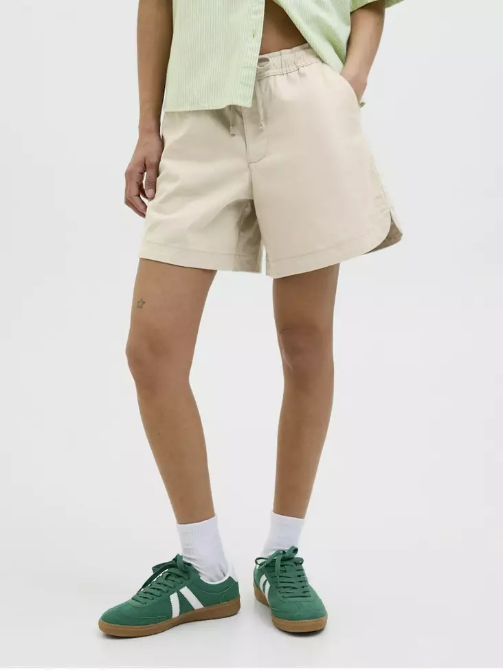 JJXX Baumwollshorts Kampagne Oxford Tan - Damen Shorts und Capris - 138579 - 1