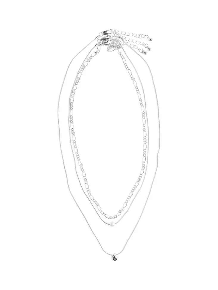 Pieces 3er-Set Halsketten Halskette Silber/st2 - Halsketten - 138729 - 1