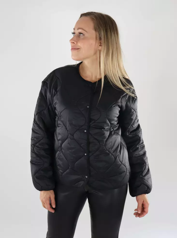 Vila Damen leichte gesteppte Jacke Dune Licht schwarze Schönheit - Damen Leichte steppjacken - 139139 - 1