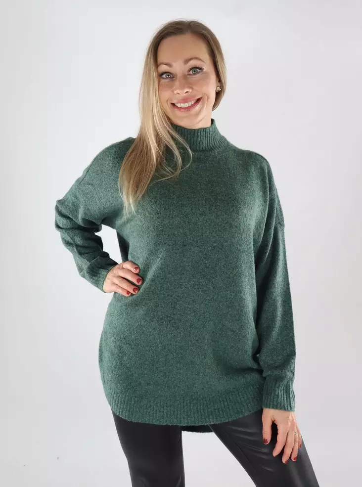 Vero Moda Damenpullover VMPLAZA Lang dunkelgrün - Damenpullover - 139519 - 1