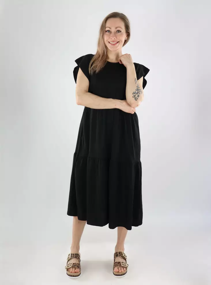 Vila Kleid VISUMMER Midi Schwarz - Kleider und Tuniken - 140819 - 1