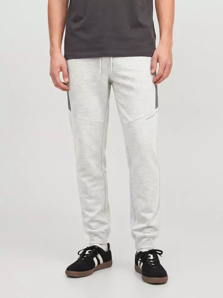 Jack&Jones Sweatpants JPSTGORDON BOLT SWEAT PANTS hellgrau melange - Herrenhosen - 142119 - 1